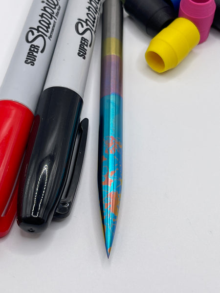 Super Punch Marker - Limited Splatter Ano (Teal Blue/Pink-ish)