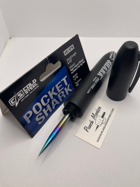 Pocket Shark Punch Marker (Titanium Ano: Multi-Dip)